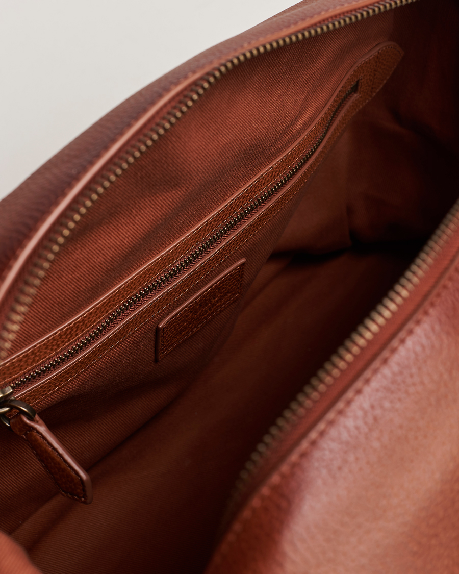 Herre | Polo Ralph Lauren Pebble Leather Duffle Bag Saddle Brown | Polo Ralph Lauren | Pebble Leather Duffle Bag Saddle Brown