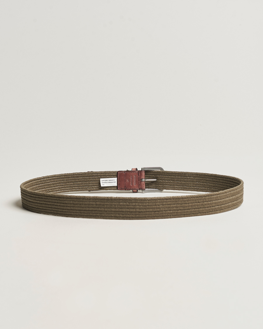 Herre | Flettede belter | Polo Ralph Lauren | Braided Cotton Elastic Belt Company Olive