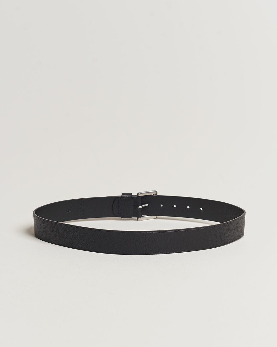 Herr | Bälten | Polo Ralph Lauren | Pebbled Leather Belt Black