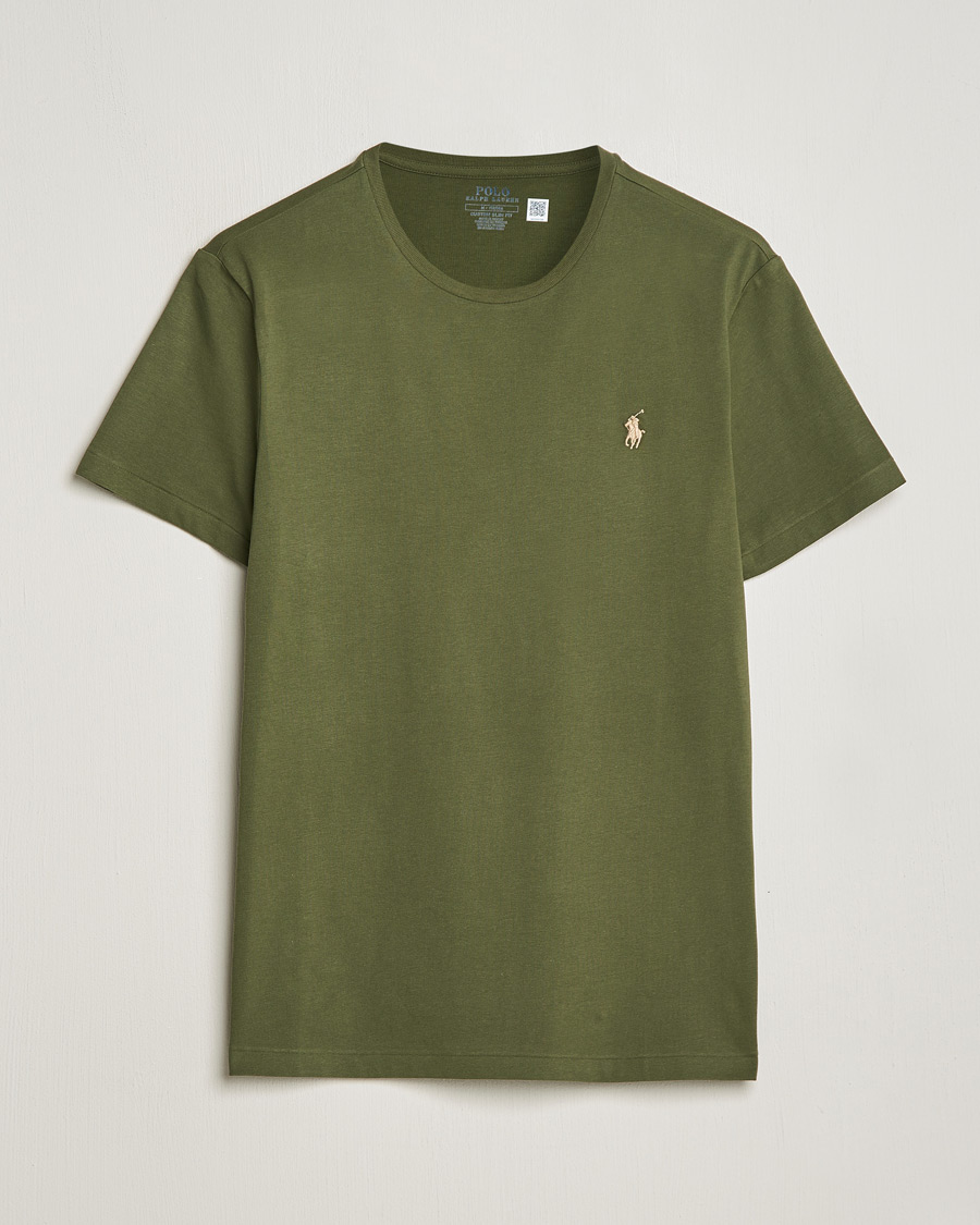 Herre | T-Shirts | Polo Ralph Lauren | Crew Neck T-Shirt Dark Sage
