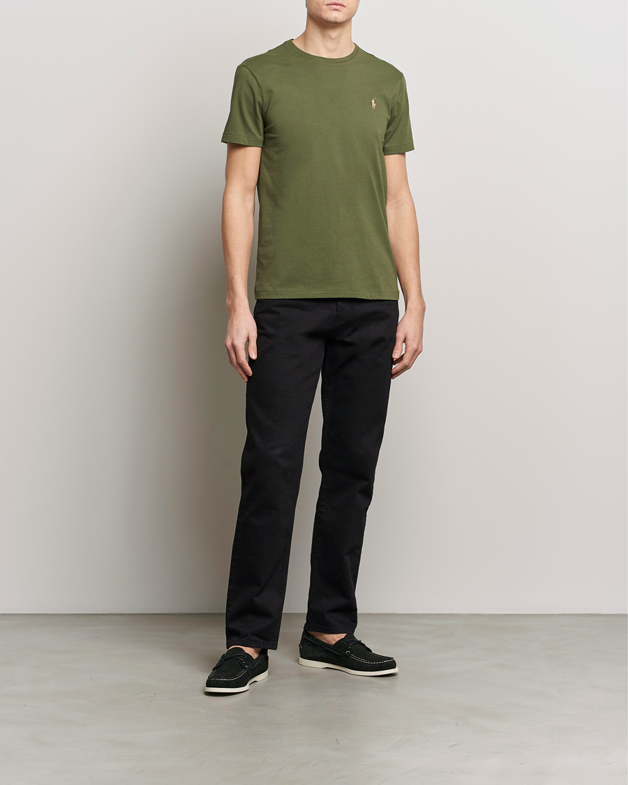 Herre | T-Shirts | Polo Ralph Lauren | Crew Neck T-Shirt Dark Sage