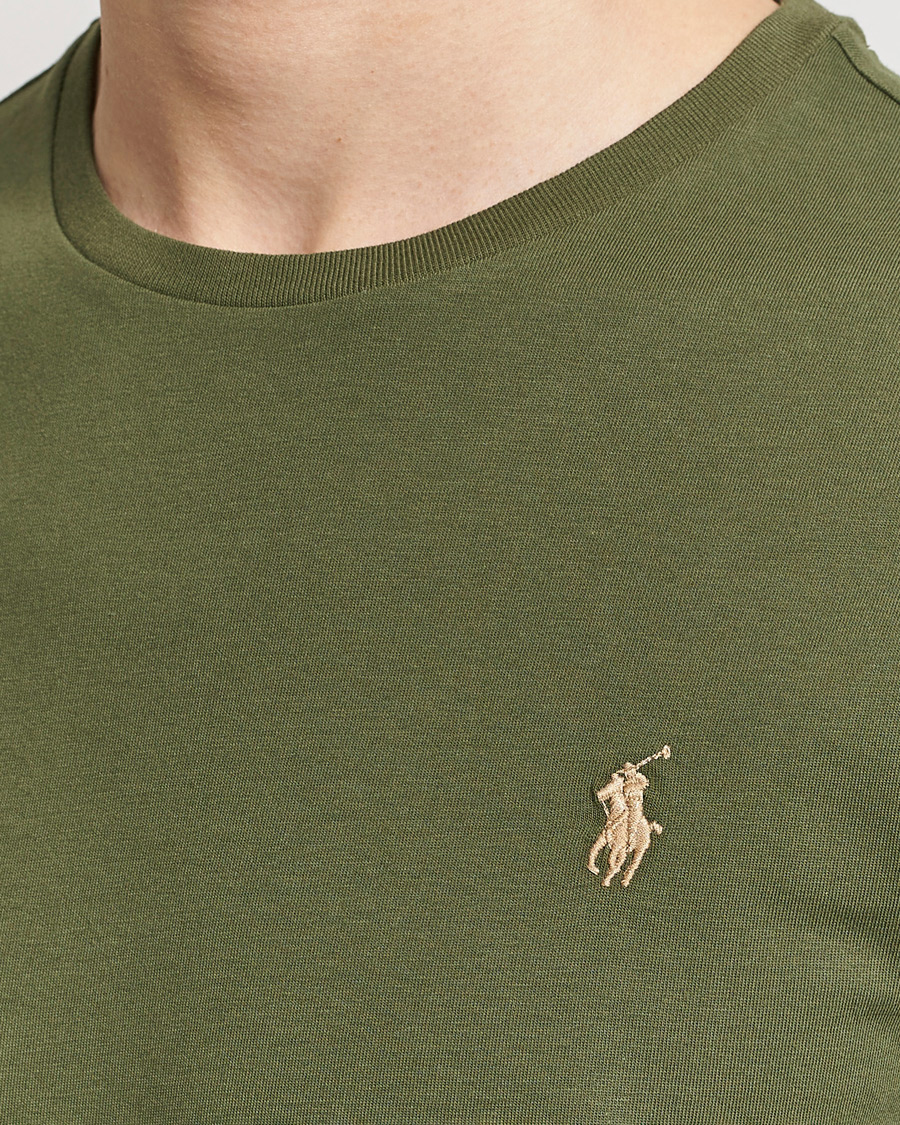 Herre | T-Shirts | Polo Ralph Lauren | Crew Neck T-Shirt Dark Sage