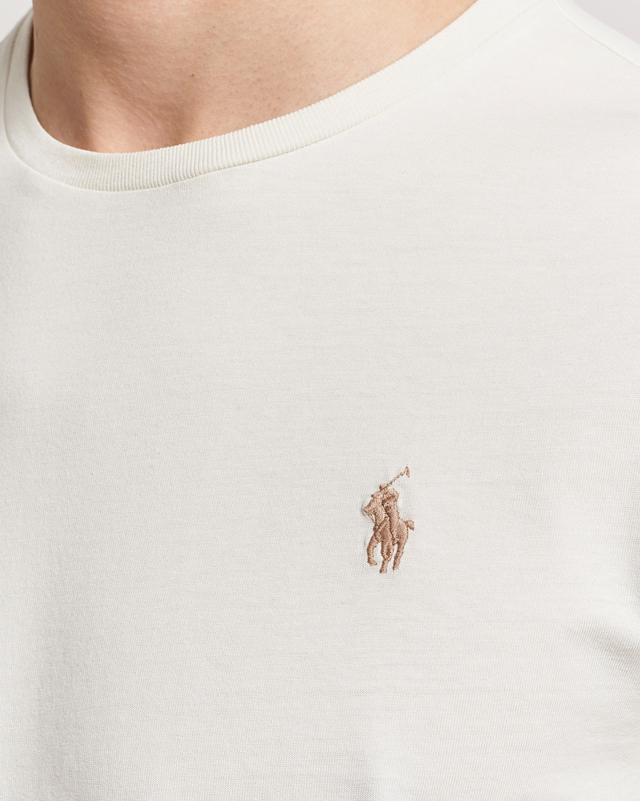 Herre | T-Shirts | Polo Ralph Lauren | Crew Neck T-Shirt Parchment Cream