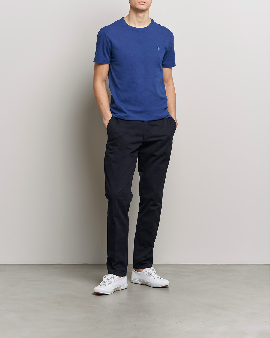 Herre | T-Shirts | Polo Ralph Lauren | Crew Neck T-Shirt Beach Royal