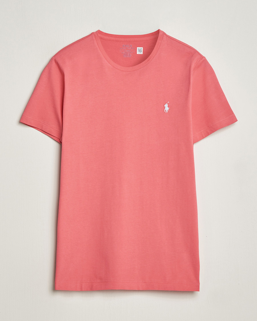 Herre | T-Shirts | Polo Ralph Lauren | Crew Neck T-Shirt Pale Red