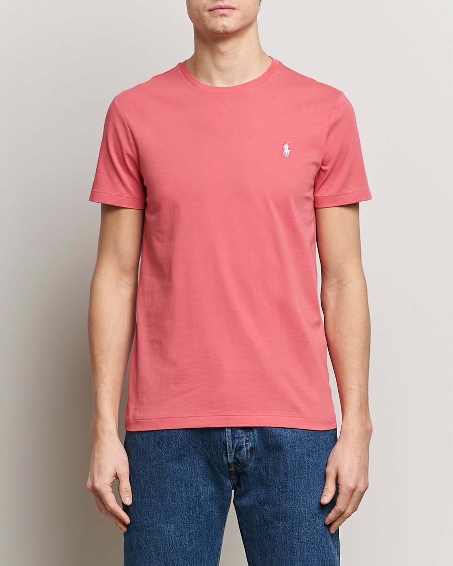 Herre | T-Shirts | Polo Ralph Lauren | Crew Neck T-Shirt Pale Red