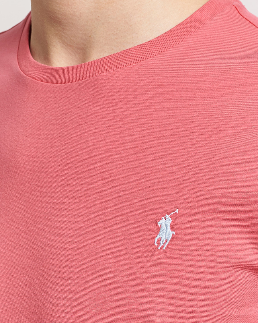 Herre | T-Shirts | Polo Ralph Lauren | Crew Neck T-Shirt Pale Red