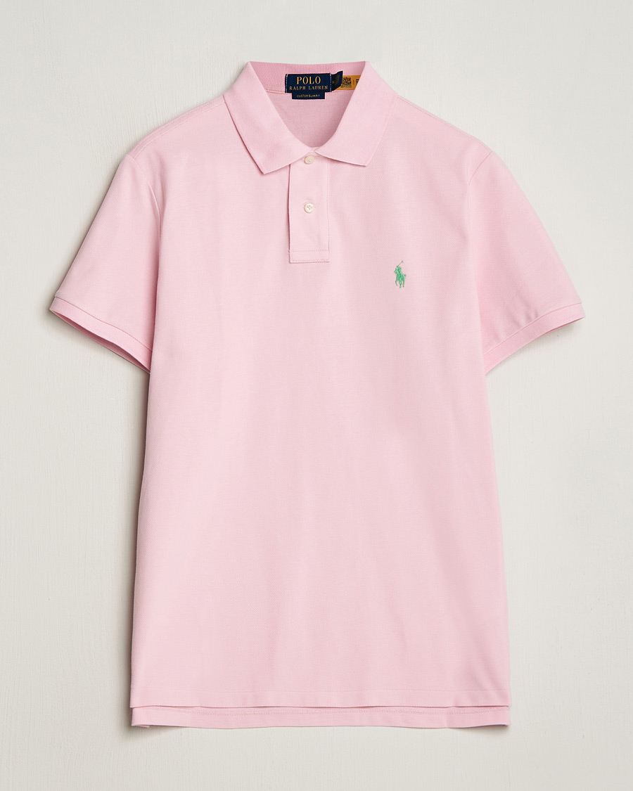 Herre | Pikéer | Polo Ralph Lauren | Custom Slim Fit Polo Garden Pink