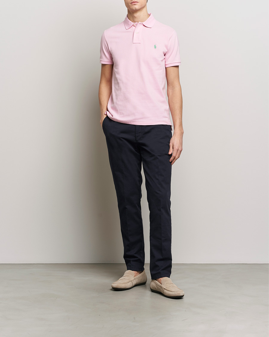 Herre | Pikéer | Polo Ralph Lauren | Custom Slim Fit Polo Garden Pink