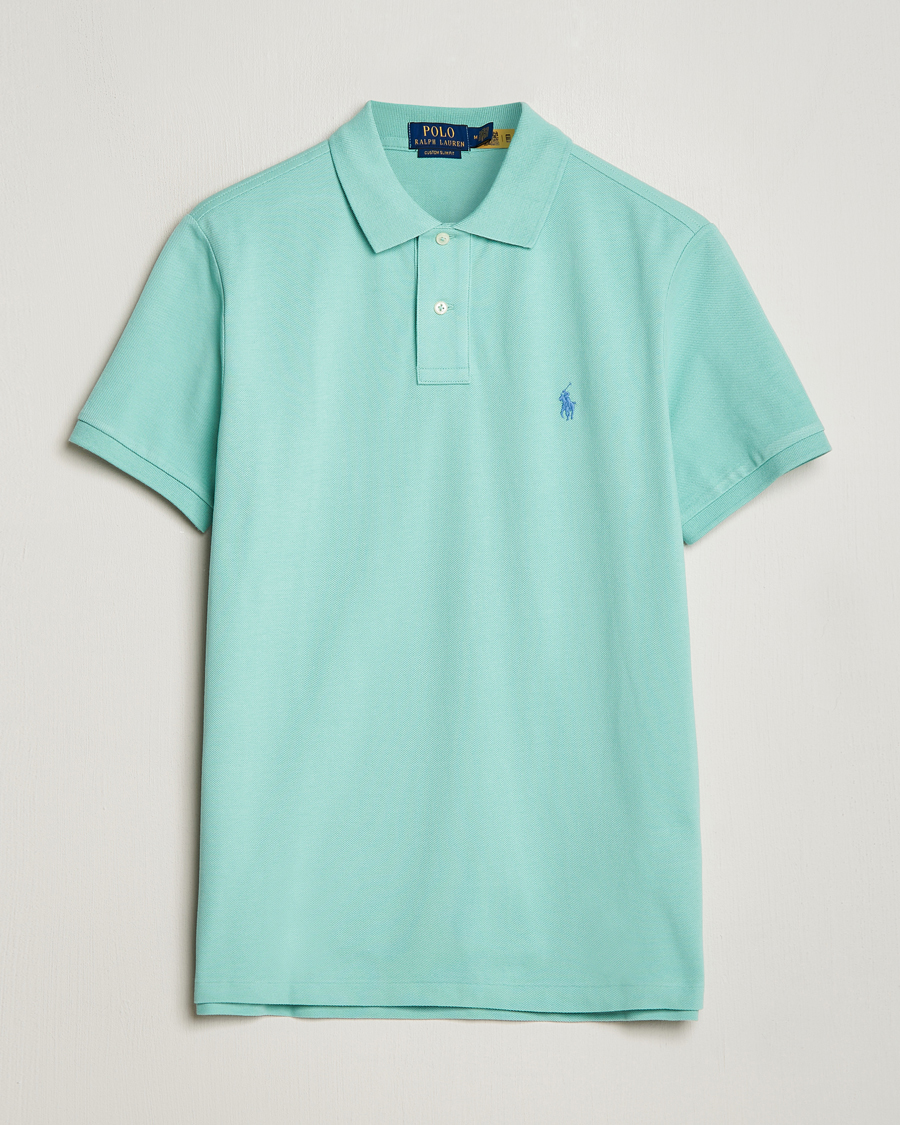 Herre | Pikéer | Polo Ralph Lauren | Custom Slim Fit Polo Celadon