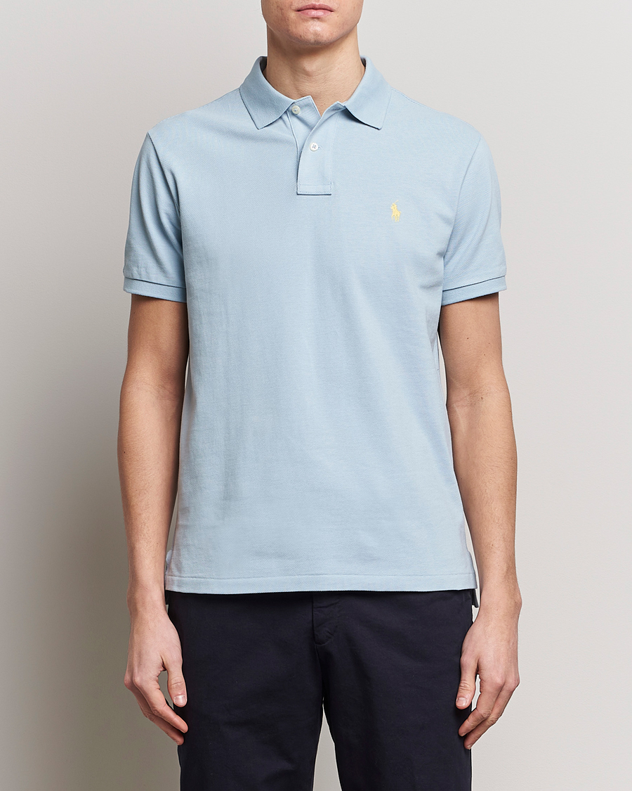 Herre | Avdelinger | Polo Ralph Lauren | Custom Slim Fit Polo Alpine Blue