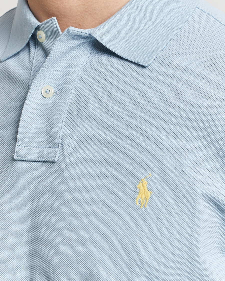 Herre | Pikéer | Polo Ralph Lauren | Custom Slim Fit Polo Alpine Blue