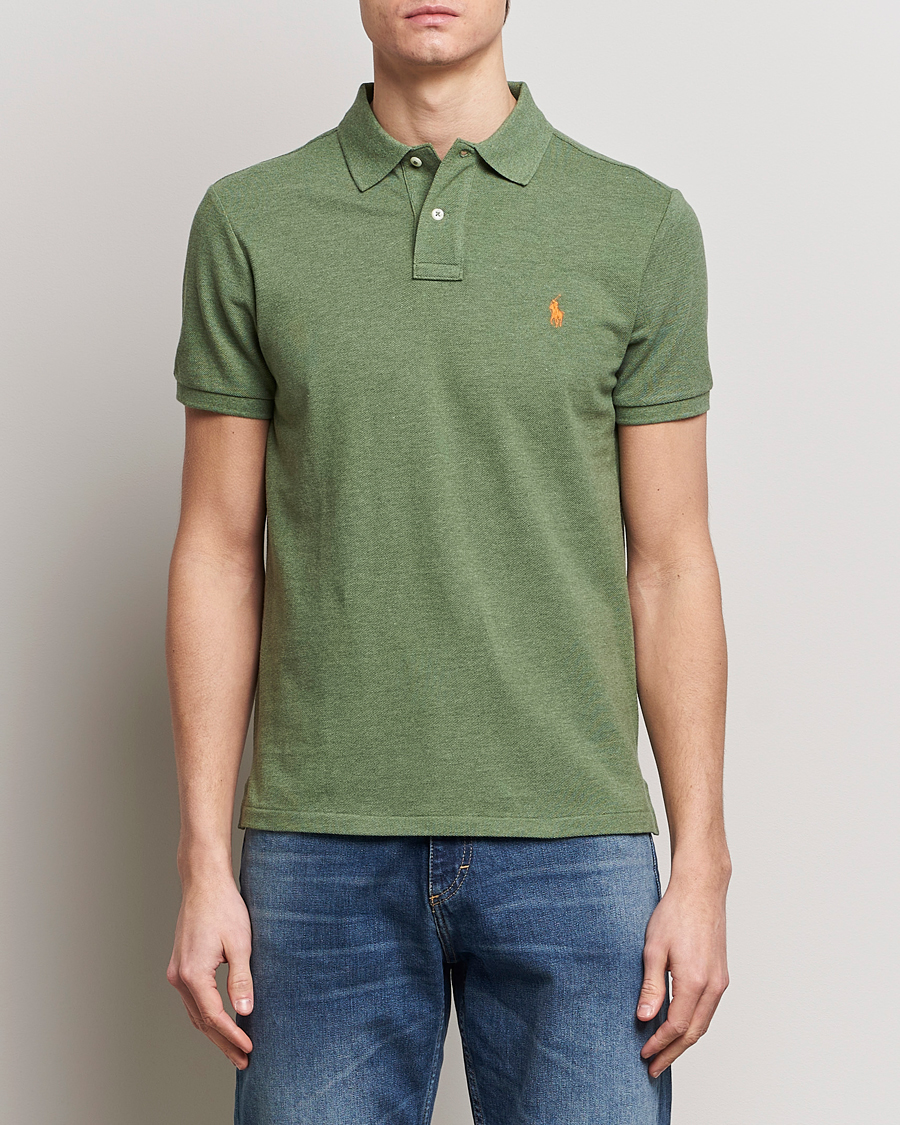 Herre | Polotrøjer | Polo Ralph Lauren | Custom Slim Fit Polo Cargo Green Heather