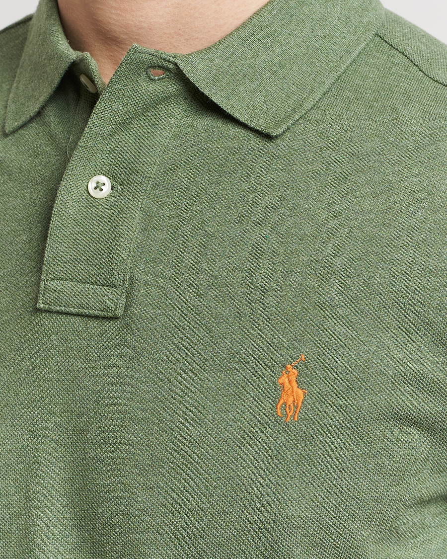 Herre | Pikéer | Polo Ralph Lauren | Custom Slim Fit Polo Cargo Green Heather