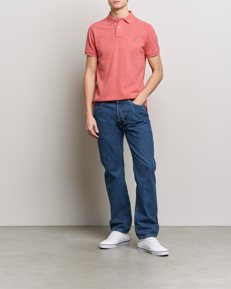 Herre | Pikéer | Polo Ralph Lauren | Custom Slim Fit Polo Highland Rose Heahter