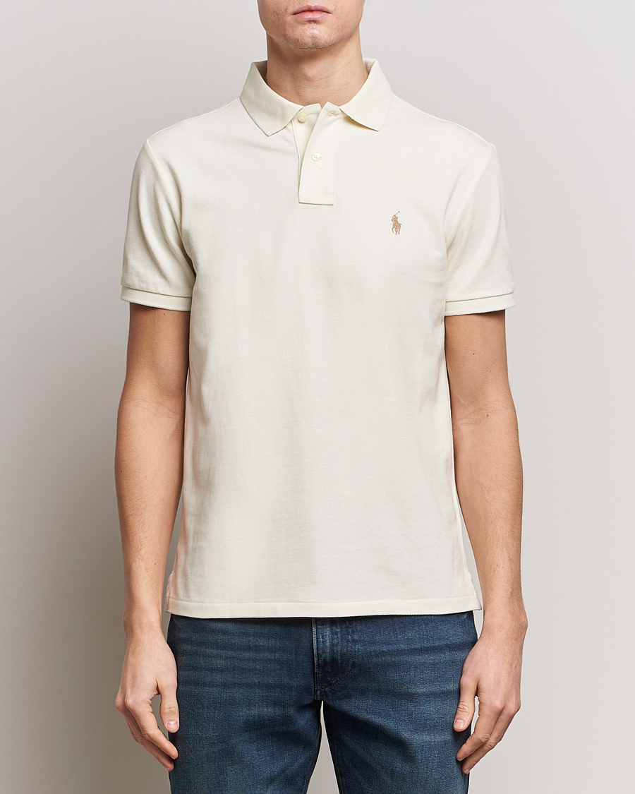 Herre | Avdelinger | Polo Ralph Lauren | Custom Slim Fit Polo Parchment Cream