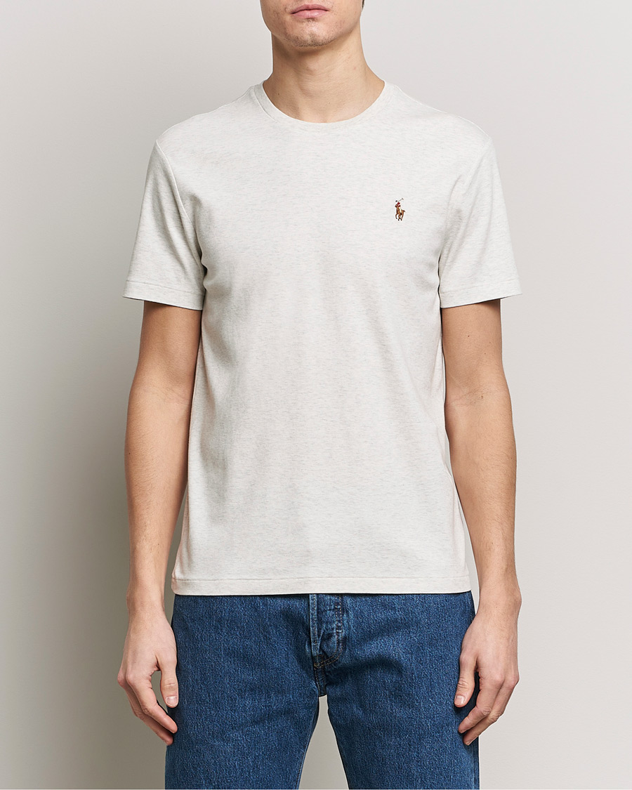 Herre | Kortermede t-shirts | Polo Ralph Lauren | Luxury Pima Cotton Crew Neck T-Shirt State Heather