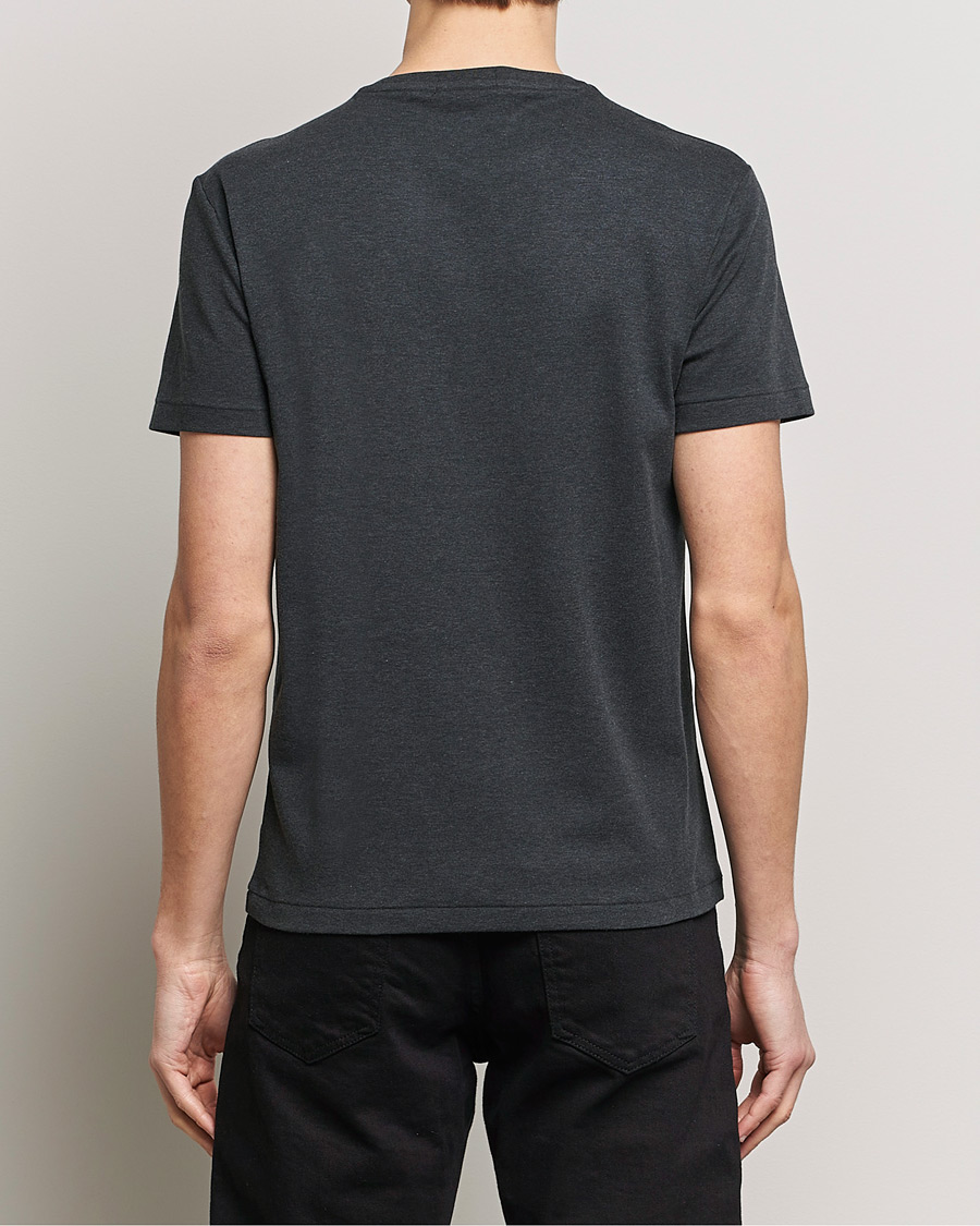 Herre | T-Shirts | Polo Ralph Lauren | Luxury Pima Cotton Crew Neck T-Shirt Black Heather
