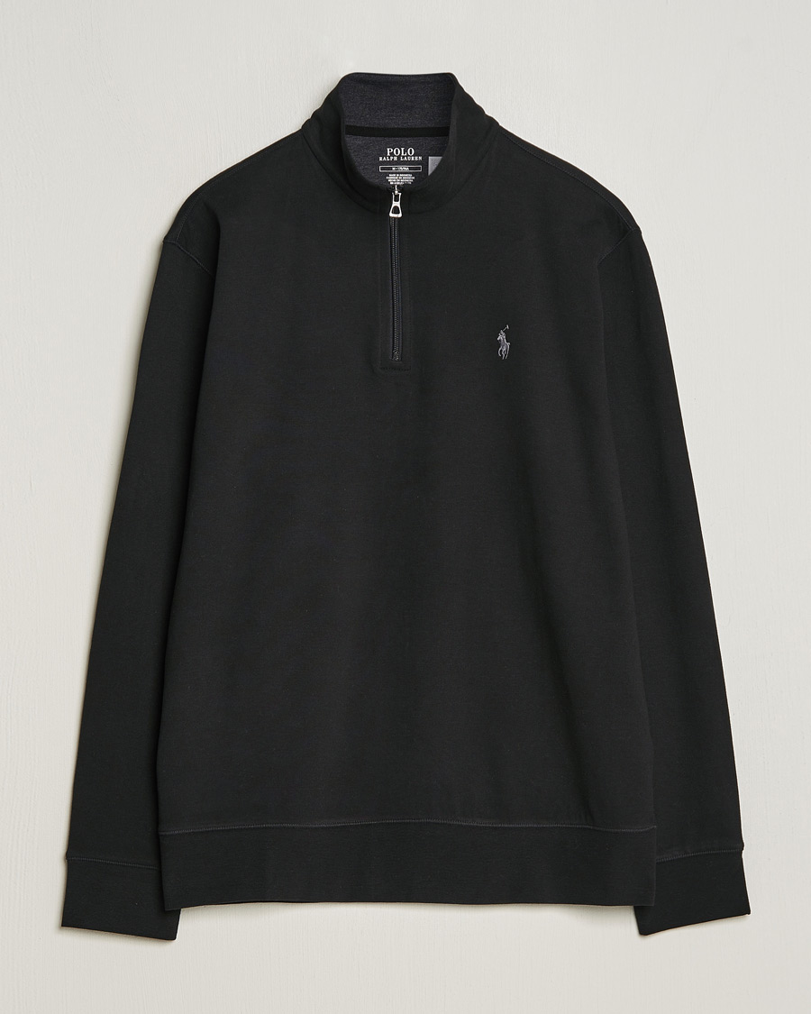 Herre | Gensere | Polo Ralph Lauren | Double Knit Half-Zip Sweater Polo Black