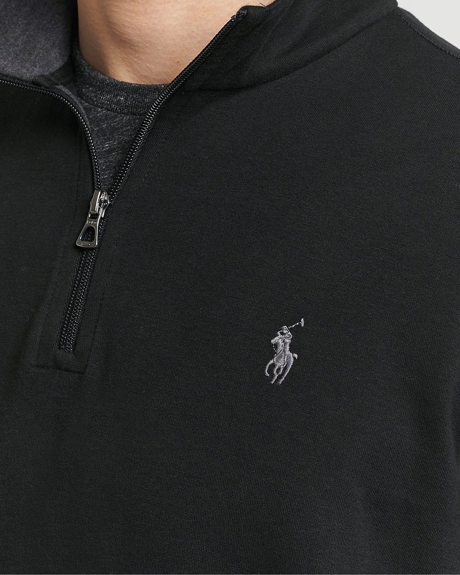 Herre | Gensere | Polo Ralph Lauren | Double Knit Half-Zip Sweater Polo Black