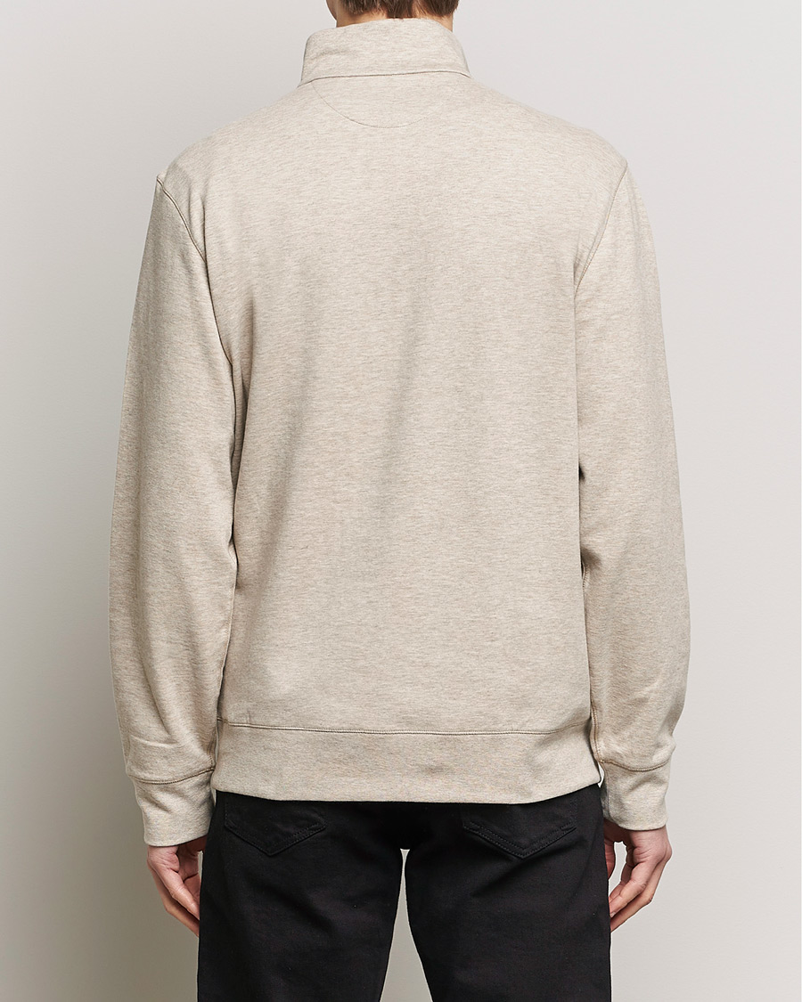 Herre | Gensere | Polo Ralph Lauren | Double Knit Half-Zip Sweater Tuscan Beige Heather