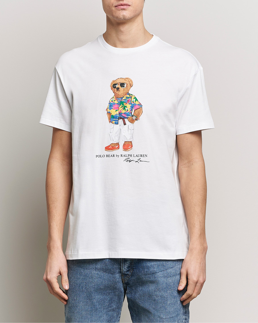 Herre | Kortermede t-shirts | Polo Ralph Lauren | Printed Bear Crew Neck T-Shirt White
