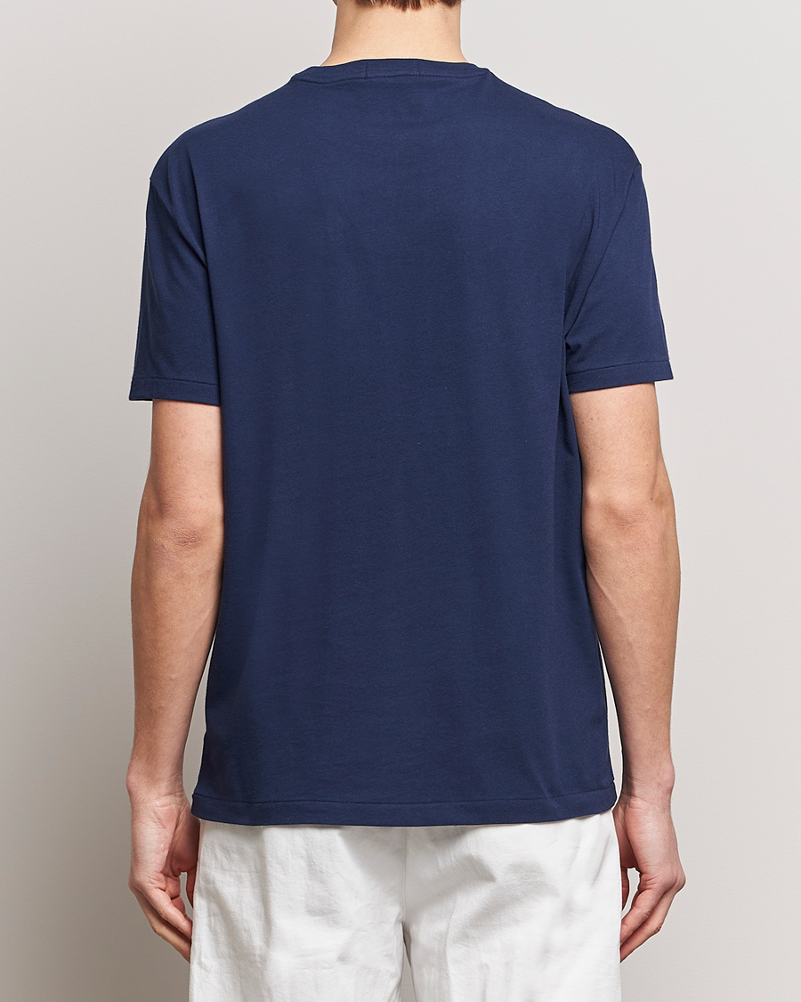 Herre | T-Shirts | Polo Ralph Lauren | Printed Bear Crew Neck T-Shirt Newport Navy