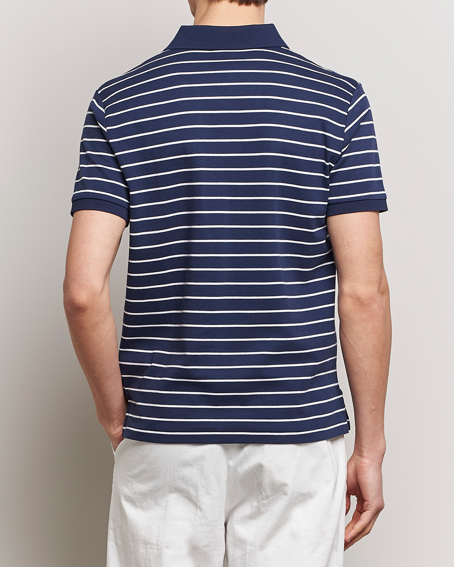 Herre | Pikéer | Polo Ralph Lauren | Luxury Pima Cotton Striped Polo Refined Navy/White