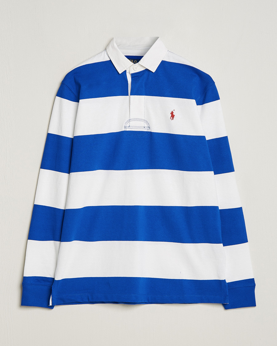 Herre | Gensere | Polo Ralph Lauren | Jersey Striped Rugger Cruise Royal/White