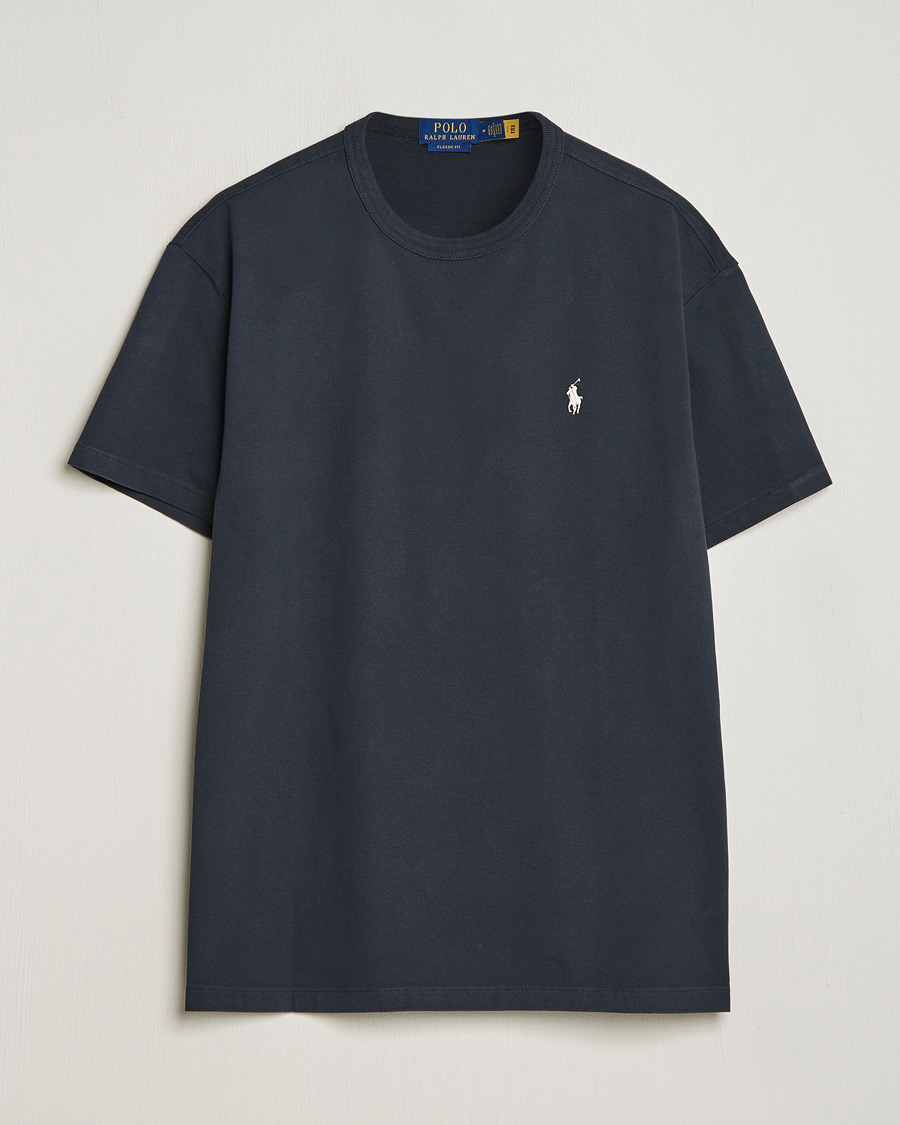 Herre | T-Shirts | Polo Ralph Lauren | Loopback Crew Neck T-Shirt Faded Black