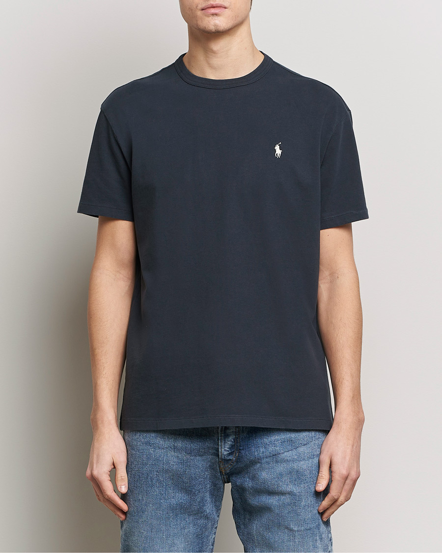 Herre | Svarte t-skjorter | Polo Ralph Lauren | Loopback Crew Neck T-Shirt Faded Black