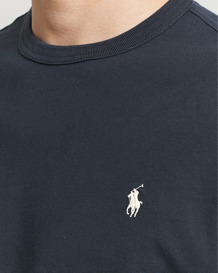 Herre | T-Shirts | Polo Ralph Lauren | Loopback Crew Neck T-Shirt Faded Black