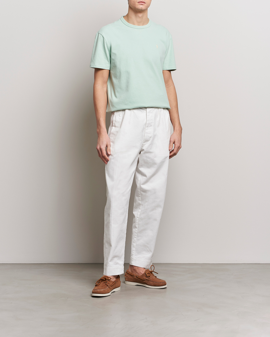Herre | T-Shirts | Polo Ralph Lauren | Loopback Crew Neck T-Shirt Celadon
