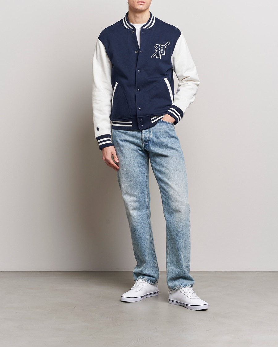 Herre | Jakker | Polo Ralph Lauren | Baseball Jacket Cruise Navy/Nevis