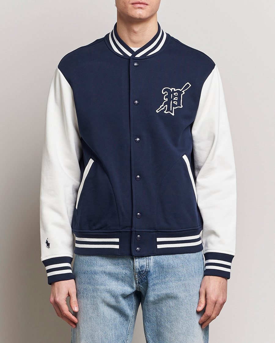 Herre | 20% salg | Polo Ralph Lauren | Baseball Jacket Cruise Navy/Nevis