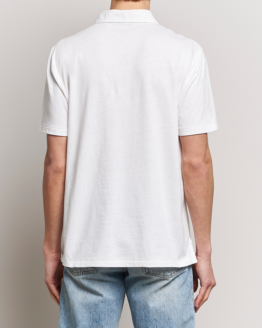 Herre | Pikéer | Polo Ralph Lauren | Cotton/Linen Polo Shirt White