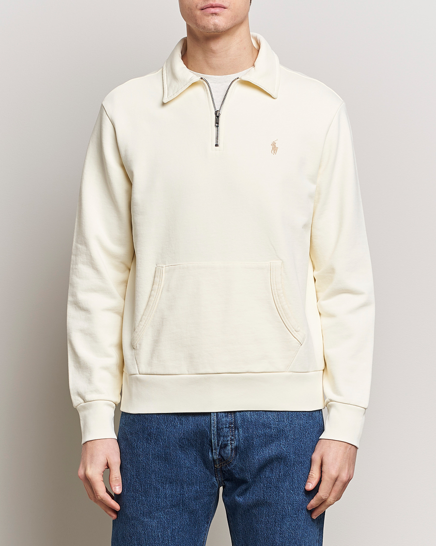 Herre | Sweatshirts | Polo Ralph Lauren | Loopback Terry Hybrid Sweatshirt Clubhouse Cream