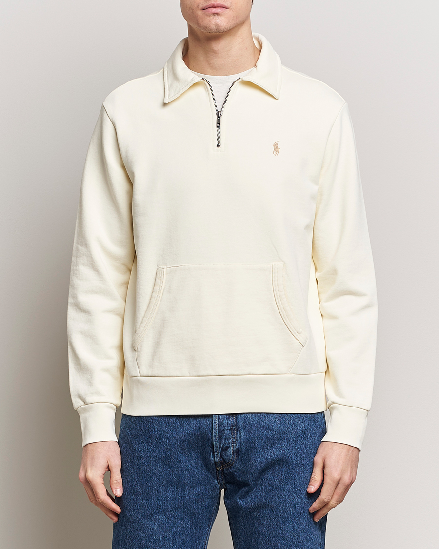 Herre | Polo Ralph Lauren | Polo Ralph Lauren | Loopback Terry Hybrid Sweatshirt Clubhouse Cream