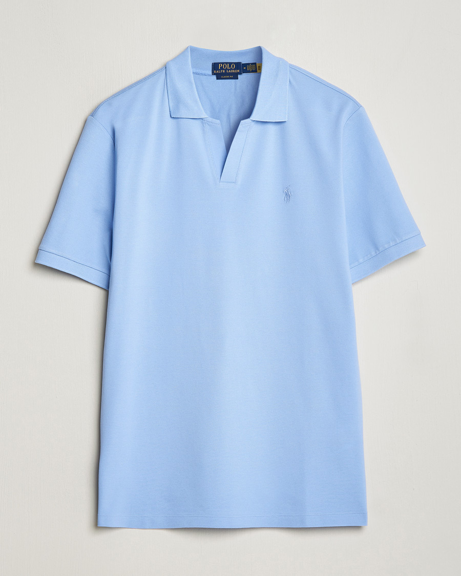 Herre | Pikéer | Polo Ralph Lauren | Classic Fit Open Collar Stretch Polo Austin Blue