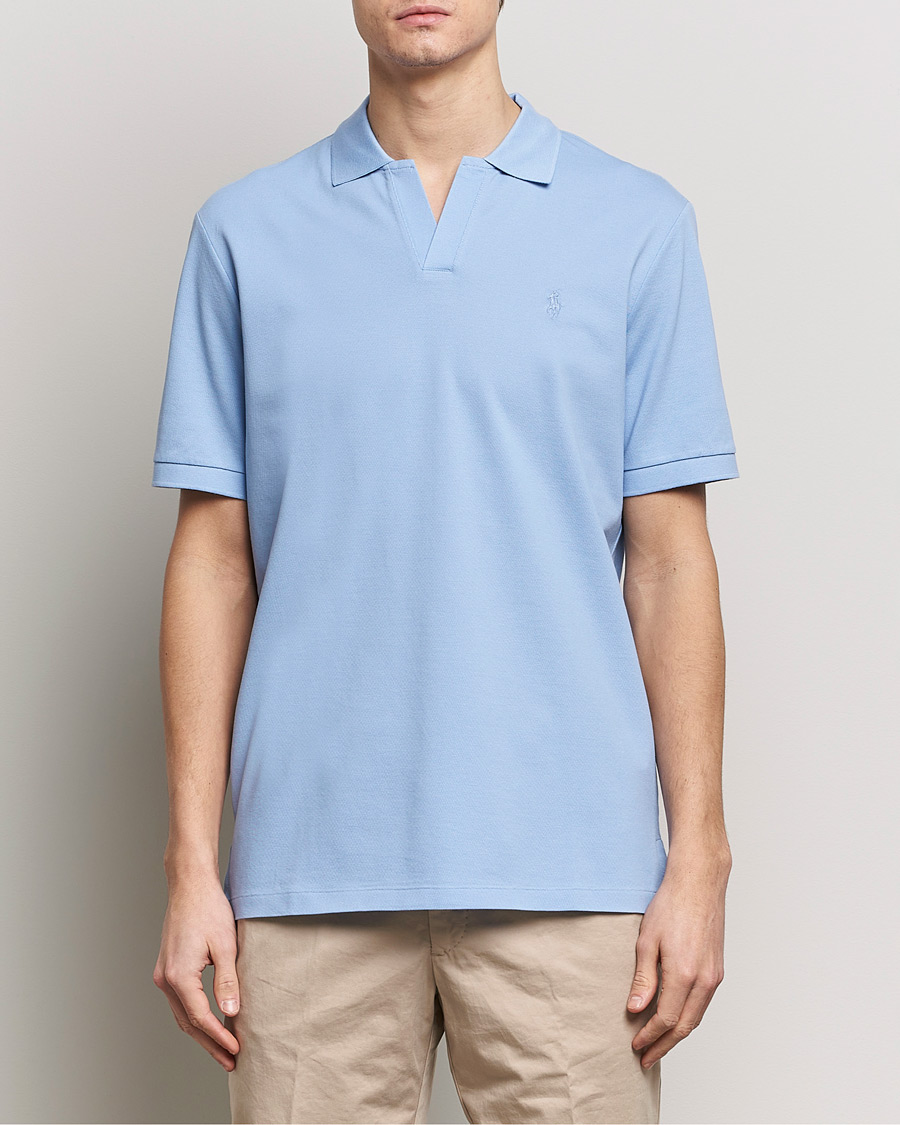 Herre | Only Polo | Polo Ralph Lauren | Classic Fit Open Collar Stretch Polo Austin Blue