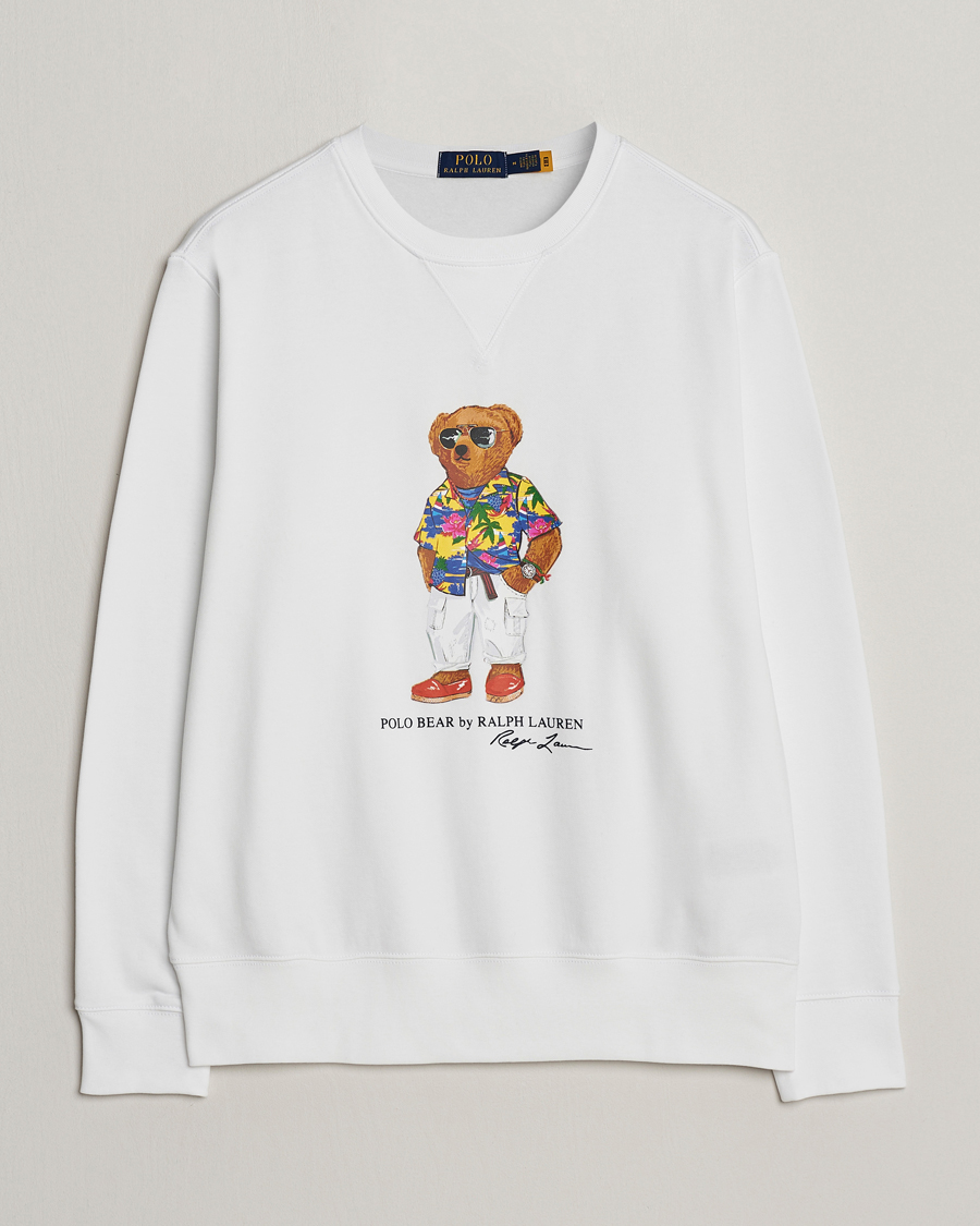 Herre | Gensere | Polo Ralph Lauren | Beach Club Bear Sweatshirt White