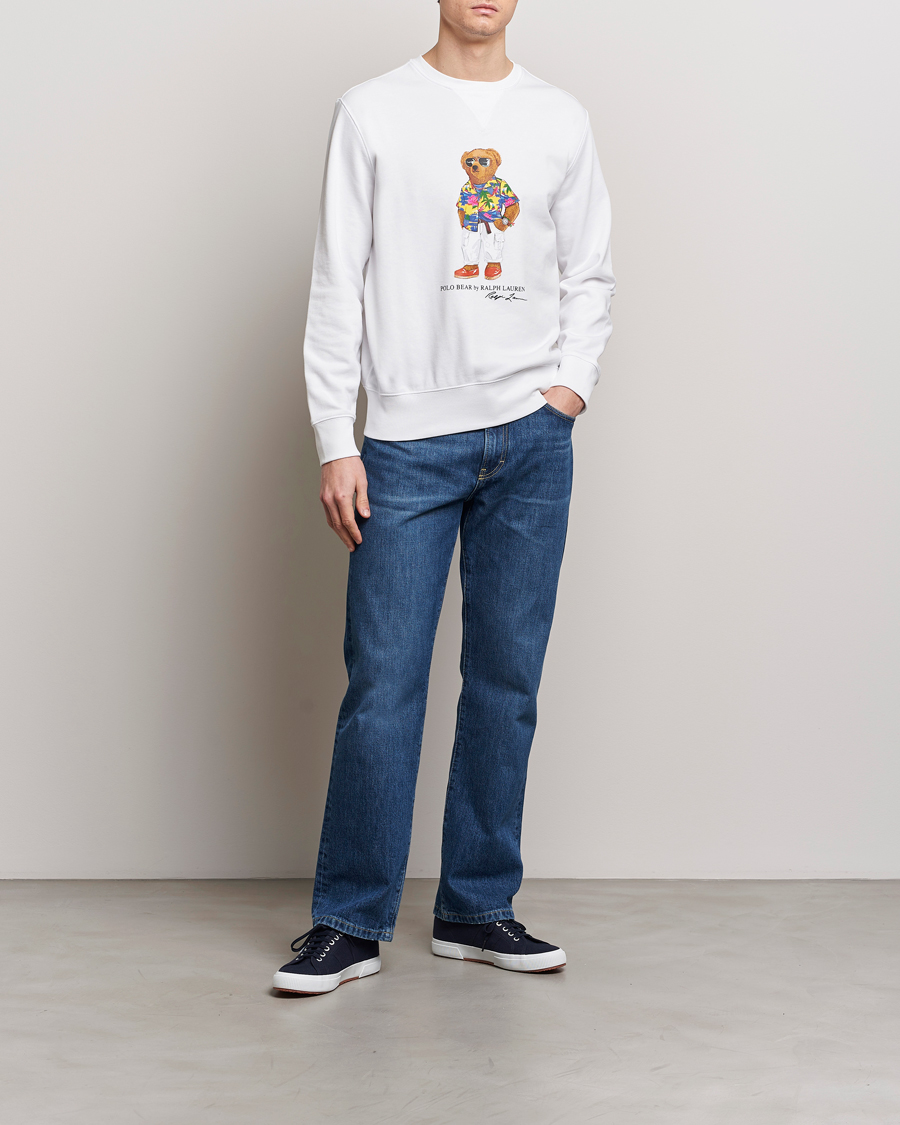 Herre | Gensere | Polo Ralph Lauren | Beach Club Bear Sweatshirt White
