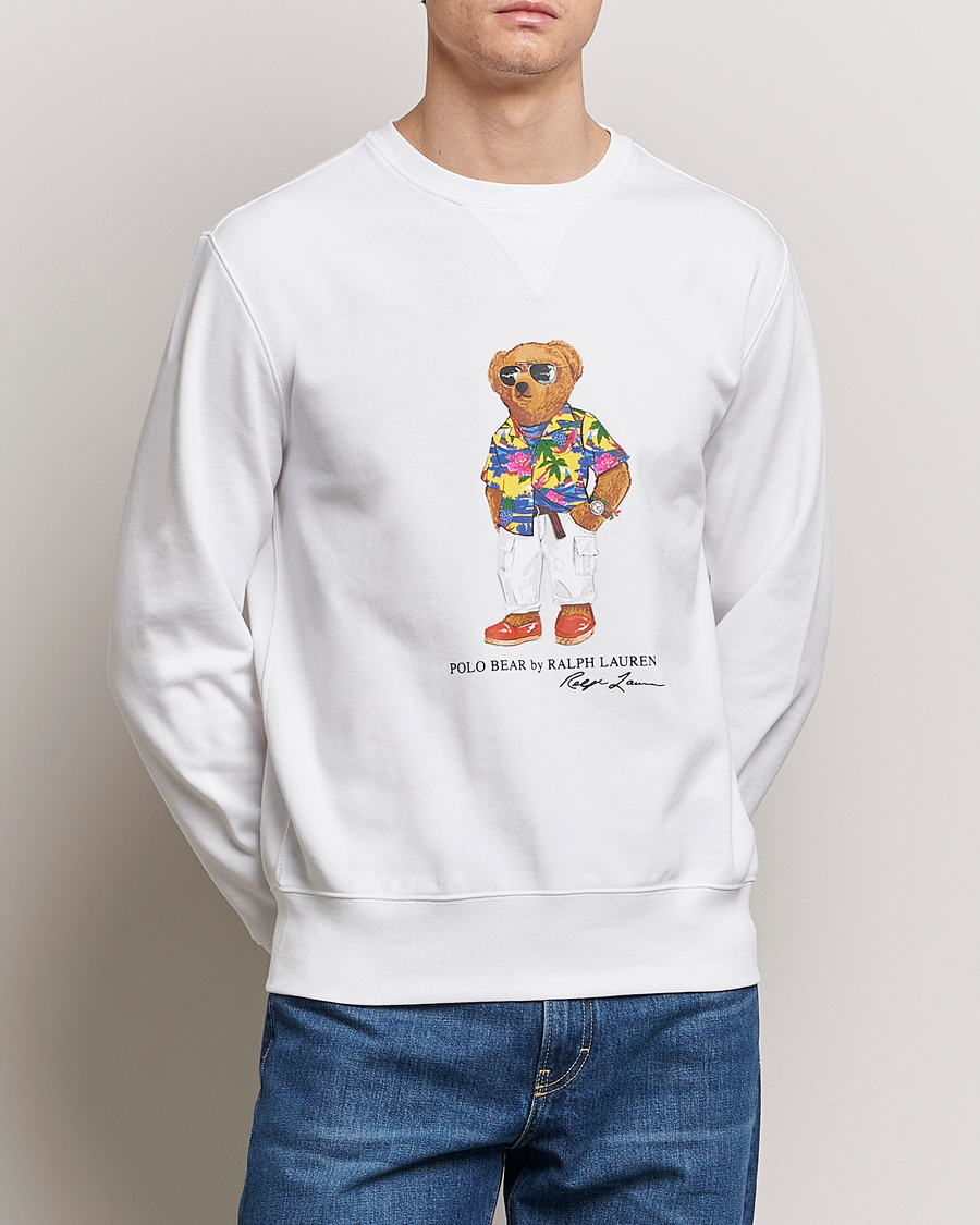 Herre | Salg klær | Polo Ralph Lauren | Beach Club Bear Sweatshirt White