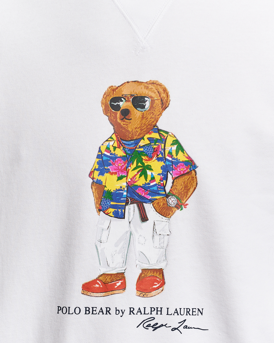 Herre | Gensere | Polo Ralph Lauren | Beach Club Bear Sweatshirt White