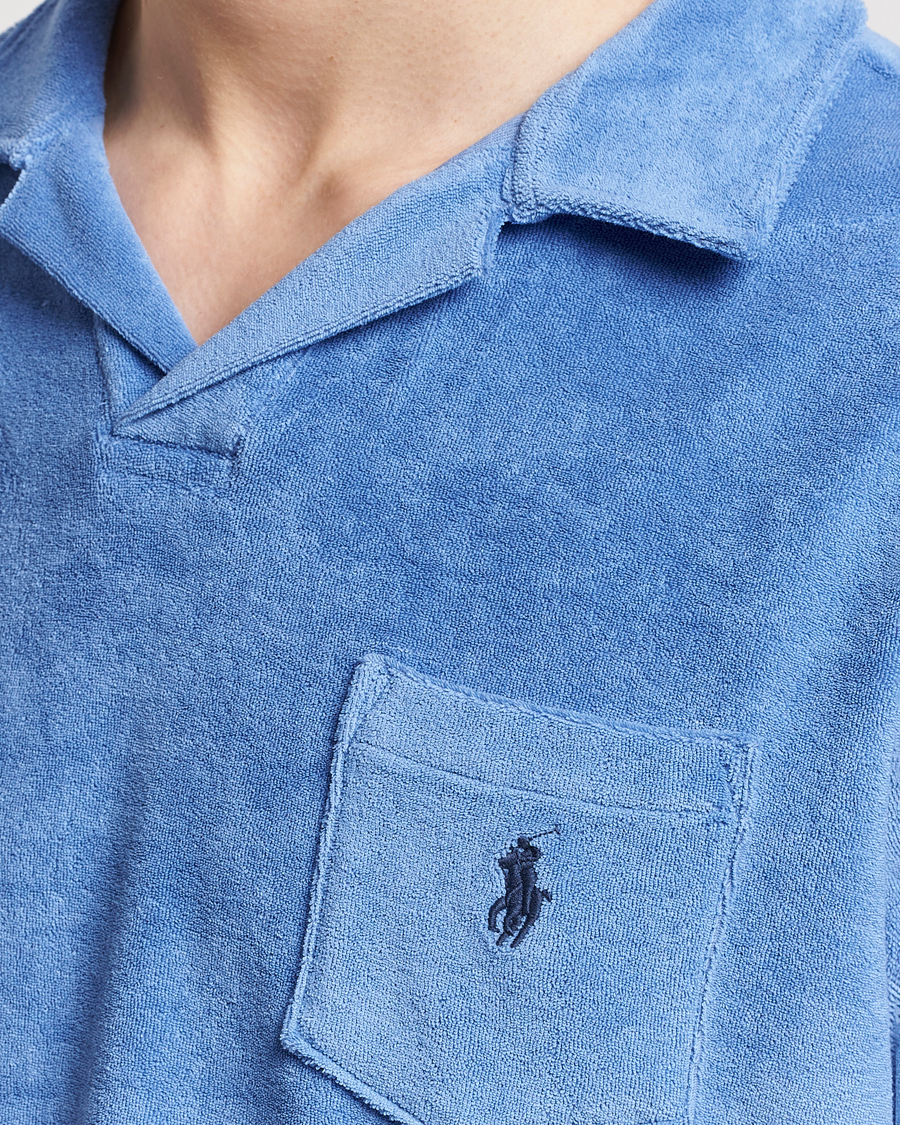 Herre | Pikéer | Polo Ralph Lauren | Cotton Terry Polo Harbor Island Blue