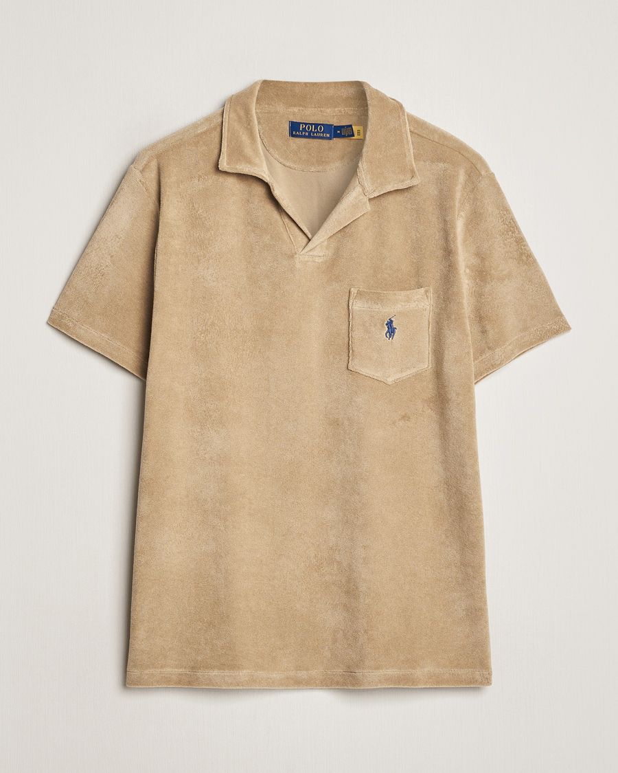 Herre | Pikéer | Polo Ralph Lauren | Cotton Terry Polo Coastal Beige