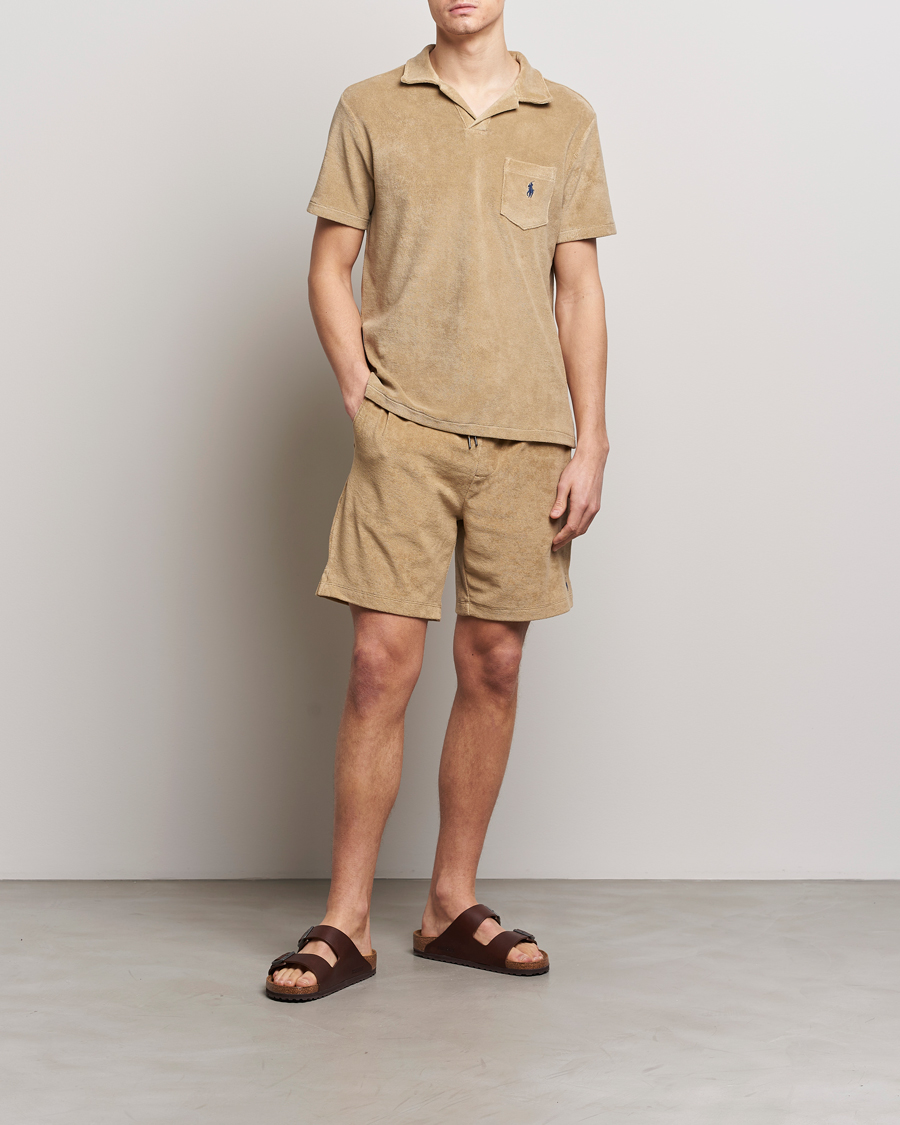 Herre | Pikéer | Polo Ralph Lauren | Cotton Terry Polo Coastal Beige