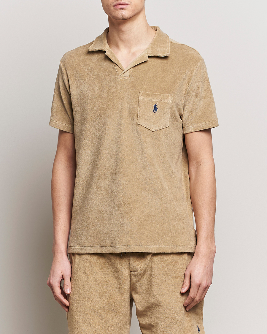 Herre | Pikéer | Polo Ralph Lauren | Cotton Terry Polo Coastal Beige