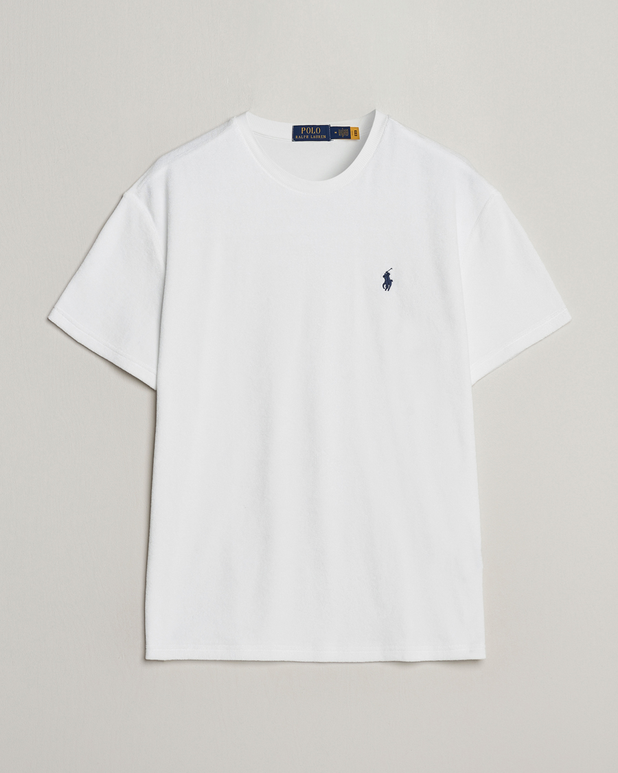 Herre | T-Shirts | Polo Ralph Lauren | Terry Cotton T-Shirt White