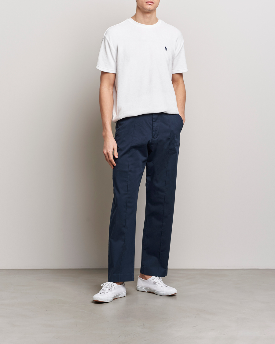 Herre | T-Shirts | Polo Ralph Lauren | Terry Cotton T-Shirt White